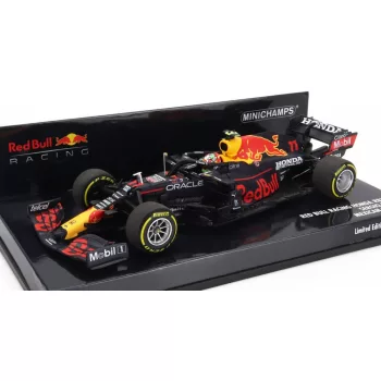   Minichamps - RED BULL F1  RB16B HONDA RA620H TEAM ASTON MARTIN N 11 3rd MEXICO GP 2021 SERGIO PEREZ MATT BLUE YELLOW RED