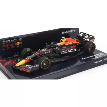   Minichamps - RED BULL F1 RB18 TEAM ORACLE RED BULL RACING N 11 2nd JAPAN GP 2022 SERGIO PEREZ MATT BLUE YELLOW RED