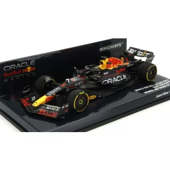   Minichamps - RED BULL F1  RB19 TEAM ORACLE RED BULL RACING N 1 WORLD CHAMPION WINNER ABU DHABI GP 2023 MAX VERSTAPPEN MATT BLUE