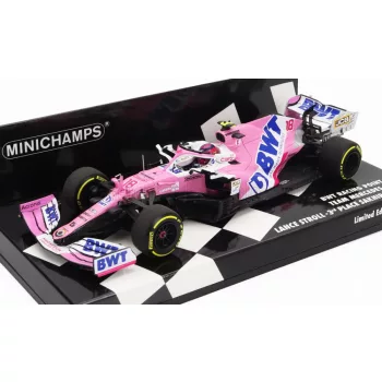   Minichamps - MERCEDES BWT F1  RP20 TEAM SPORTPESA RACING POINT N 18 3rd SAKHIR GP 2020 L.STROLL PINK MATT BLUE