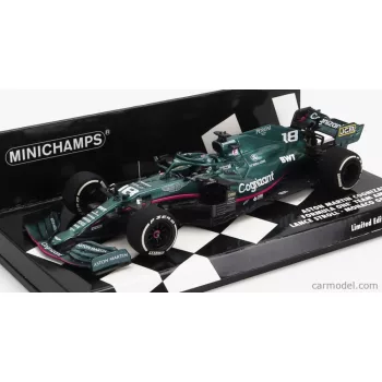   Minichamps - Aston Martin F1 Amr21 Mercedes M12 Eq Power+ Team Cognizant Formula One N 18 Monaco Gp 2021 Lance Stroll Green