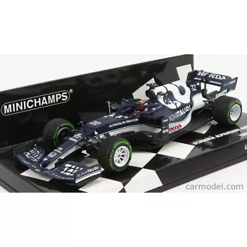   Minichamps - Alpha Tauri F1 At02 Honda Ra620H Team Alpha Tauri N 22 Turkish Gp 2021 Yuki Tsunoda White Blue