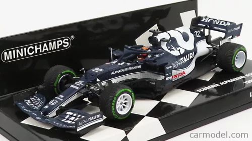 Minichamps - Alpha Tauri F1 At02 Honda Ra620H Team Alpha Tauri N 22 Turkish Gp 2021 Yuki Tsunoda White Blue