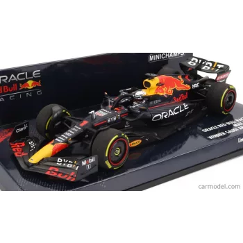   Minichamps - Red Bull F1 Rb18 Team Oracle Red Bull Racing N 1 Bahrain Gp World Champion 2022 Max Verstappen Matt Blue Yellow Red