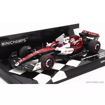   Minichamps - Alfa Romeo F1  C42 Team Orlen Racing N 77 Bahrain Gp 2022 Valtteri Bottas White Red Met