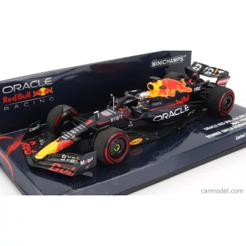   Minichamps - Red Bull F1 Rb18 Team Oracle Red Bull Racing N 1 World Champion Winner Emilia Romagna Italy Gp 2022 Max Verstappen Matt Blue Yellow Red