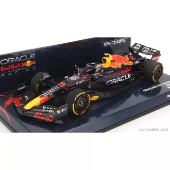   Minichamps - Red Bull F1 Rb18 Team Oracle Red Bull Racing N 11 4Th Miami Gp 2022 Sergio Perez Matt Blue Yellow Red