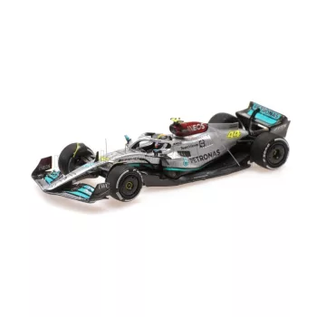  Minichamps - MERCEDES GP F1 W13E TEAM MERCEDES-AMG PETRONAS F1 N 44 (300th F1 GRAND PRIX) 2nd FRANCE GP 2022 LEWIS HAMILTON SILVER GREEN