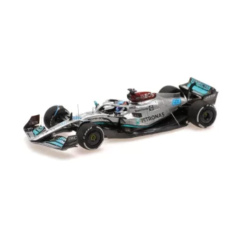   Minichamps - MERCEDES GP F1 W13E TEAM MERCEDES-AMG PETRONAS F1 N 63 3rd FRANCE GP 2022 GEORGE RUSSEL SILVER GREEN