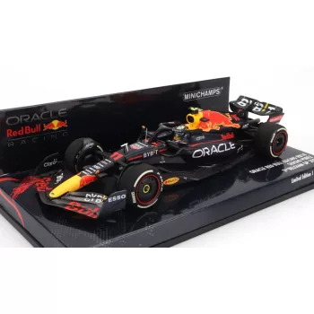   Minichamps - RED BULL F1  RB18 TEAM ORACLE RED BULL RACING N 11 2nd BELGIUM GP 2022 SERGIO PEREZ MATT BLUE YELLOW RED