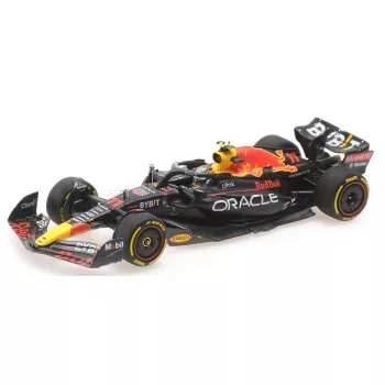   Minichamps - RED BULL F1  RB18 TEAM ORACLE RED BULL RACING N 11 3rd ABU DHABI GP 2022 SERGIO PEREZ MATT BLUE YELLOW RED