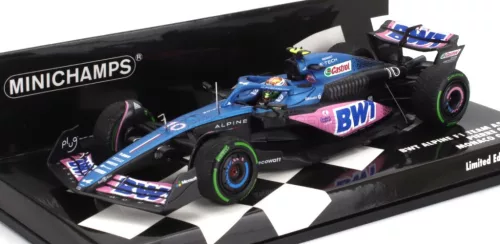 Minichamps - ALPINE F1  A523 TEAM BWT ALPINE N 10 MONACO GP 2023 PIERRE GASLY BLUE PINK