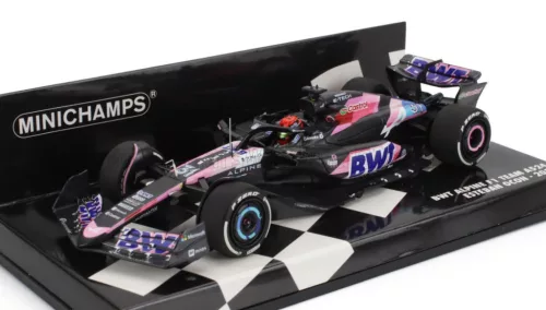 Minichamps - ALPINE F1  A524 TEAM BWT ALPINE N 31 SEASON 2024 ESTEBAN OCON BLACK BLUE PINK
