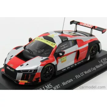   Minichamps - Audi R8 Lms Team Wrt N 7 Fia Gt World Cup Macau 2016 E.Mortara Silver Red
