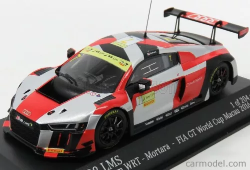 Minichamps - Audi R8 Lms Team Wrt N 7 Fia Gt World Cup Macau 2016 E.Mortara Silver Red