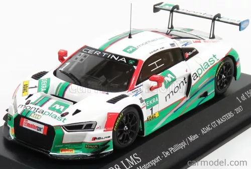 Minichamps - Audi R8 Lms Ultra Team Montaplast Motorsport N 1 Adac Gt Masters 2017 De Phillippi - Mies White Green
