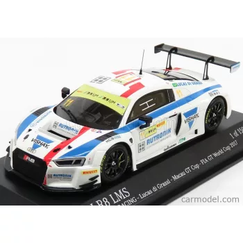   Minichamps - Audi R8 Lms Team Hcb Rutroni Racing N 11 Fia World Gt Cup Macau 2017 L.Di Grassi White