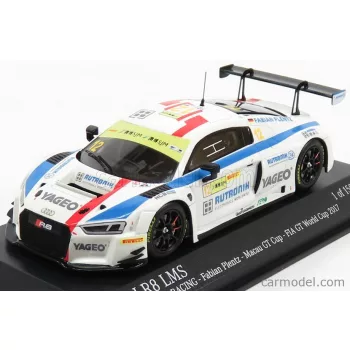   Minichamps - Audi R8 Lms Team Hcb Rutroni Racing N 12 Fia World Gt Cup Macau 2017 Plentz White
