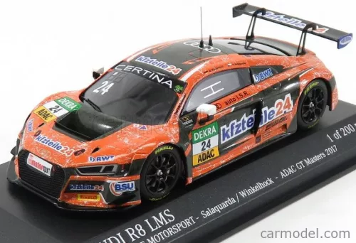 Minichamps - Audi R8 Lms Team Bmt Mucke Motorsport N 24 Adac Gt Masters 2017 Winkelhock Orange Black
