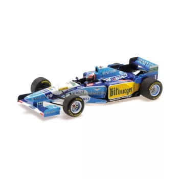   Minichamps - BENETTON F1 B195 TEAM MILD SEVEN RENAULT N 1 WORLD CHAMPION WINNER EUROPEAN GP 1995 MICHAEL SCHUMACHER BLUE YELLOW