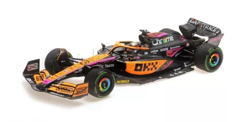 Minichamps - McLAREN  F1  MCL36 TEAM MCLAREN N 3 5th SINGAPORE GP 2022 DANIEL RICCIARDO ORANGE LIGHT BLUE