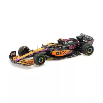   Minichamps - McLAREN  F1  MCL36 TEAM MCLAREN N 4 SINGAPORE GP 2022 LANDO NORRIS ORANGE LIGHT BLUE