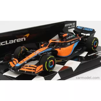   Minichamps - Mclaren F1 Mcl36 Mercedes Team Mclaren N 3 Bahrain Gp 2022 Daniel Ricciardo Orange Light Blue
