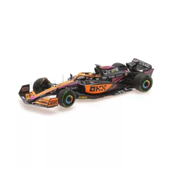   Minichamps - McLAREN  F1  MCL36 MERCEDES TEAM MCLAREN N 3 SINGAPORE GP 2022 DANIEL RICCIARDO ORANGE LIGHT BLUE