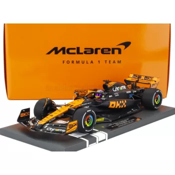   Minichamps - McLAREN F1  MCL60 TEAM McLAREN N 81 3rd JAPAN GP 2023 OSCAR PIASTRI ORANGE BLUE BLACK