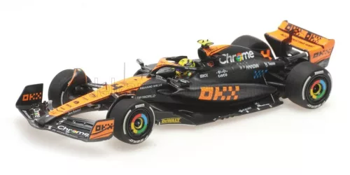 Minichamps - McLAREN F1  MCL60 TEAM McLAREN N 4 2nd JAPAN GP 2023 LANDO NORRIS WHITE ORANGE BLACK