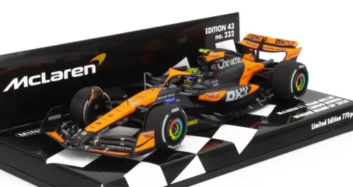 Minichamps - McLAREN F1  MCL38 TEAM MCLAREN N 4 SEASON 2024 LANDO NORRIS ORANGE BLACK