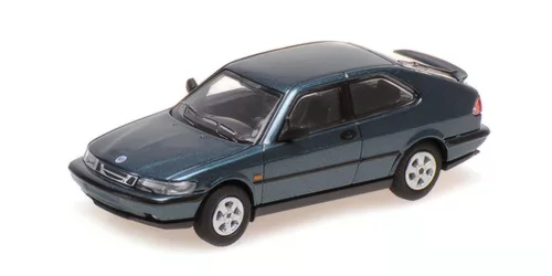 Minichamps - 1:87 SAAB 900 COUPE - 1995 - GREEN METALLIC