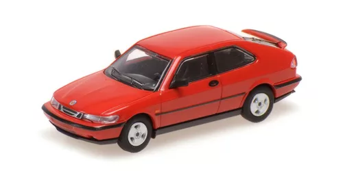 Minichamps - 1:87 SAAB 900 COUPE - 1995 - RED