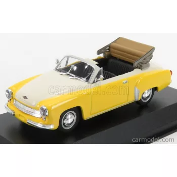 Minichamps - Wartburg A311 Cabriolet 1958 Yellow White