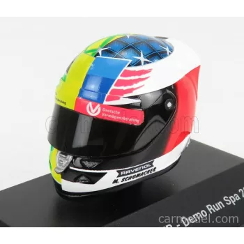   Mini Helmet - Schuberth Helmet F1 Casco Helmet Mild Seven Benetton B194 Ford N 5 Demonstration Run Belgium Spa Gp 2017 Mick Schumacher Yellow Green Red Black
