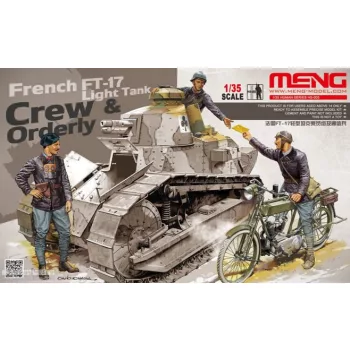 Meng Model - French Ft-17 Light Tank Crew & Orderly