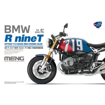   Meng Model - BMW R nineT Option 719 Mars Red/CosmicBlue (Pre-colored Edition)