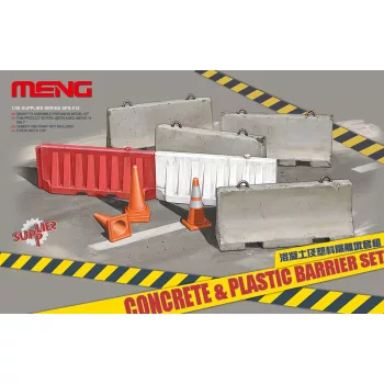 Meng Model - Concrete & Plastic Barrier Set