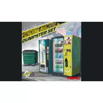 Meng Model - Vending Machine & Dumpster Set