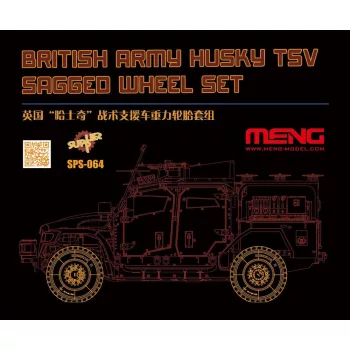 Meng Model - British Army Husky TSV Sagged Wheel Set (RESIN)