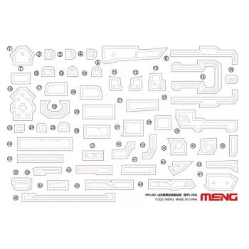 Meng Model - PLA Navy Shandong Paint Masks (For PS-006)