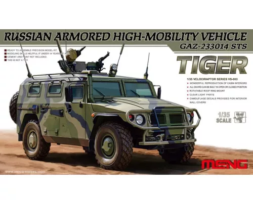 Meng Model - Orosz Gaz-2330014 Sts "Tiger" Típusú Páncél Autó