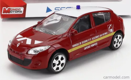 Mondomotors - Renault Megane Sapeurs Pompiers 2012 Red White