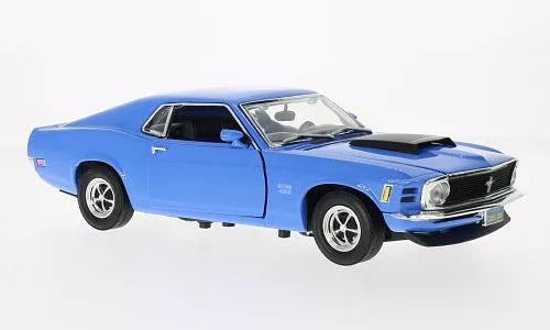 Motor-Max - Ford Mustang Boss 429, blau, 1970, 1:18