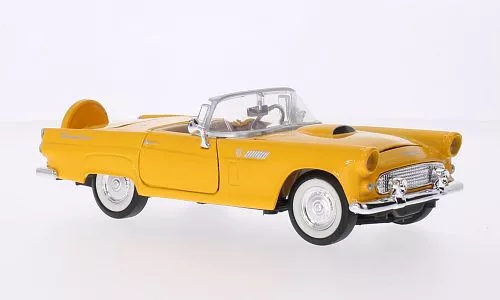 Motor-Max - Ford Thunderbird, dunkelgelb, 1956, 1:24