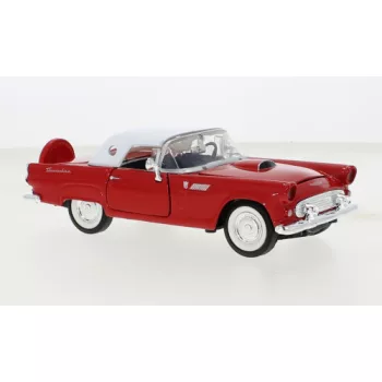Motor-Max - Ford Thunderbird, rot/weiss, 1956, 1:24