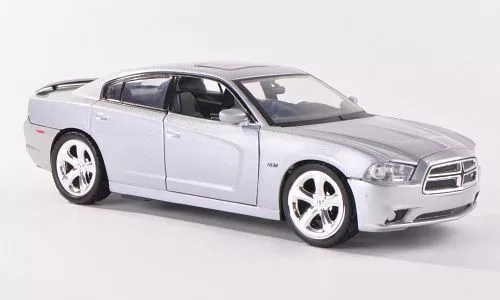 Motor-Max - Dodge Charger R/T, silber, 2011, 1:24