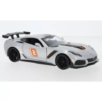   Motor-Max - Chevrolet Corvette (C7) ZR1, silber/Dekor, 2019, 1:24