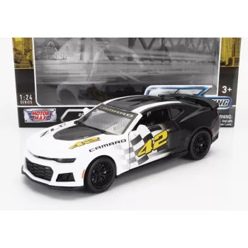   Motor-Max - CHEVROLET CAMARO ZL1 N 42 RACING 2017 WHITE BLACK