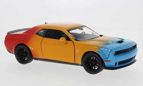 Motor-Max - Dodge Challenger Hellcat SRT, gelb/Dekor, 2018, 1:24